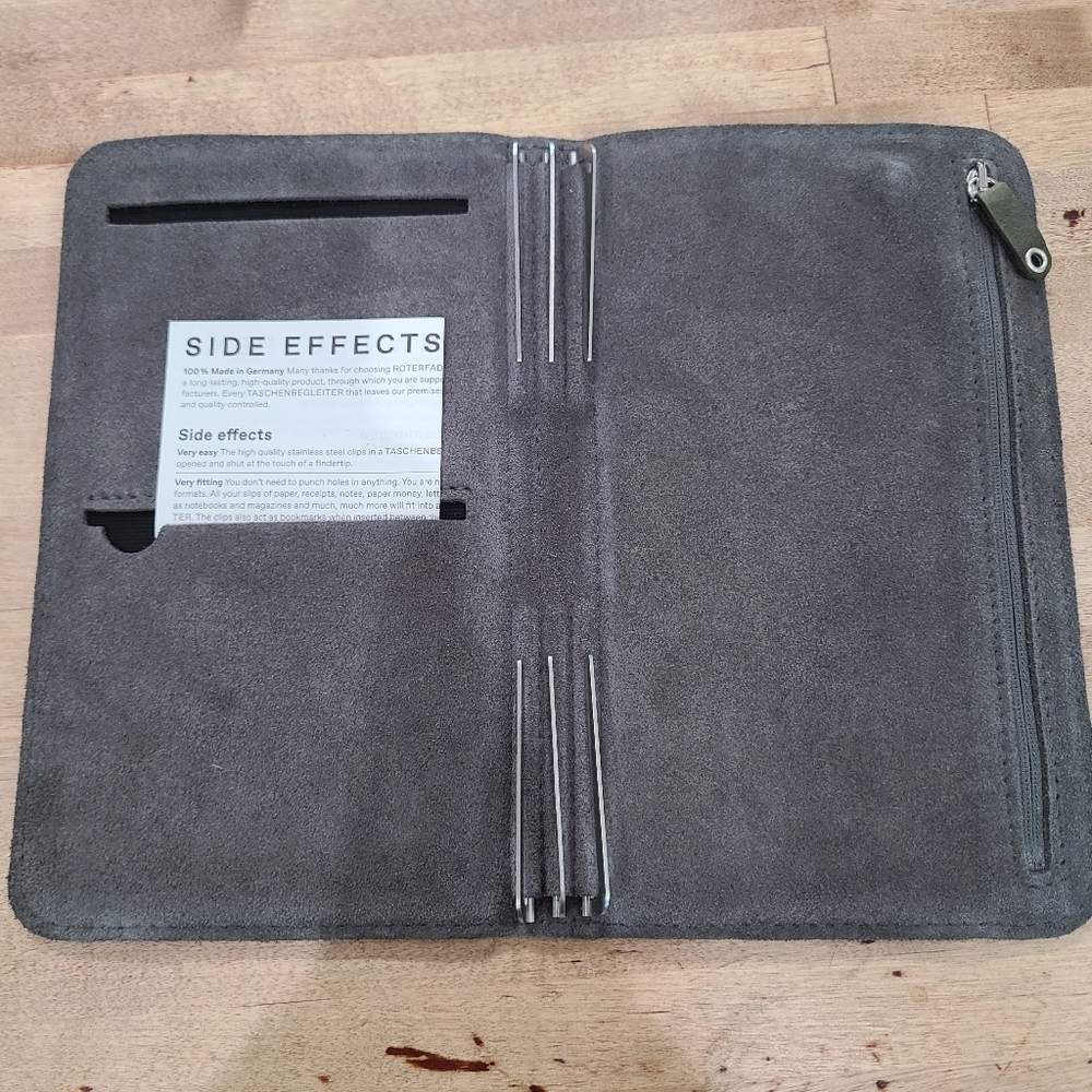 Roterfaden Taschenbegleiter A5 slim Standard TN Leather Notebook Cover+extras! - Picture 5 of 16